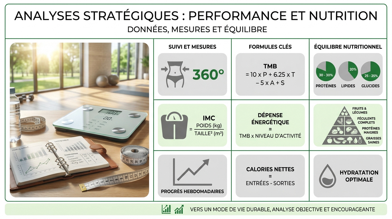 Analyse stratégique de la performance nutritionnelle et suivi du poids