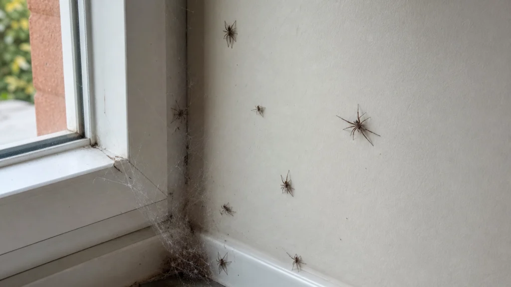 Illustration éditoriale pour l’article « Signification de beaucoup d'araignées dans la maison »