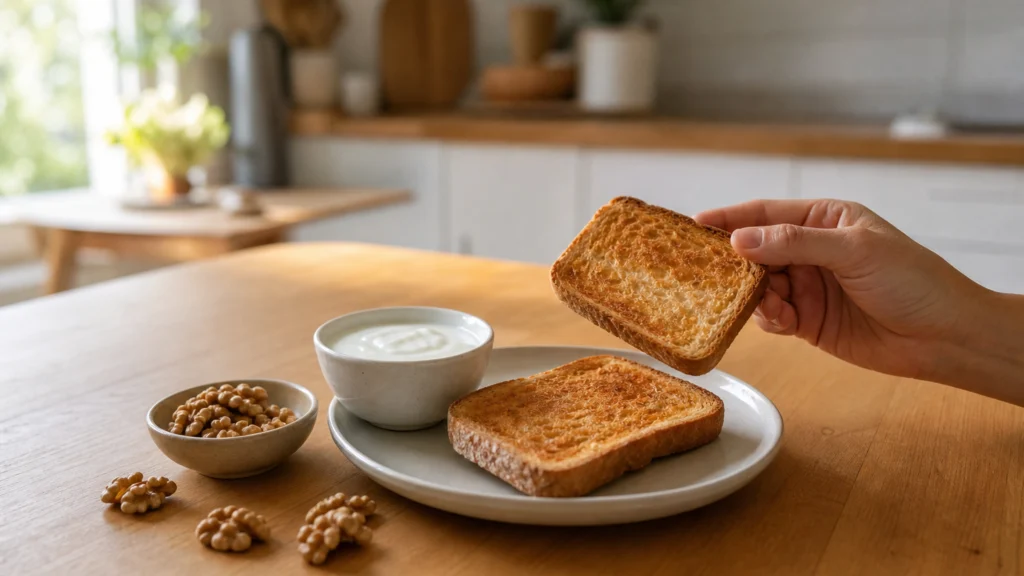Illustration éditoriale pour l’article « Index glycémique du pain grillé : l'atout pour votre santé »