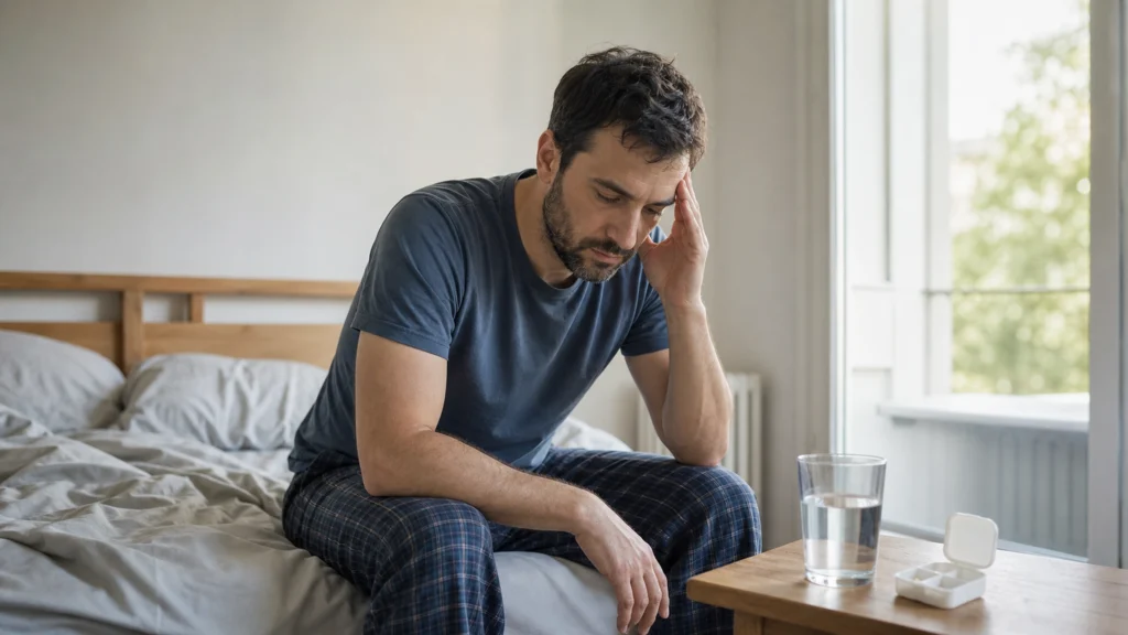 Illustration éditoriale pour l’article « Sawis et fatigue : comment gérer cet effet secondaire »
